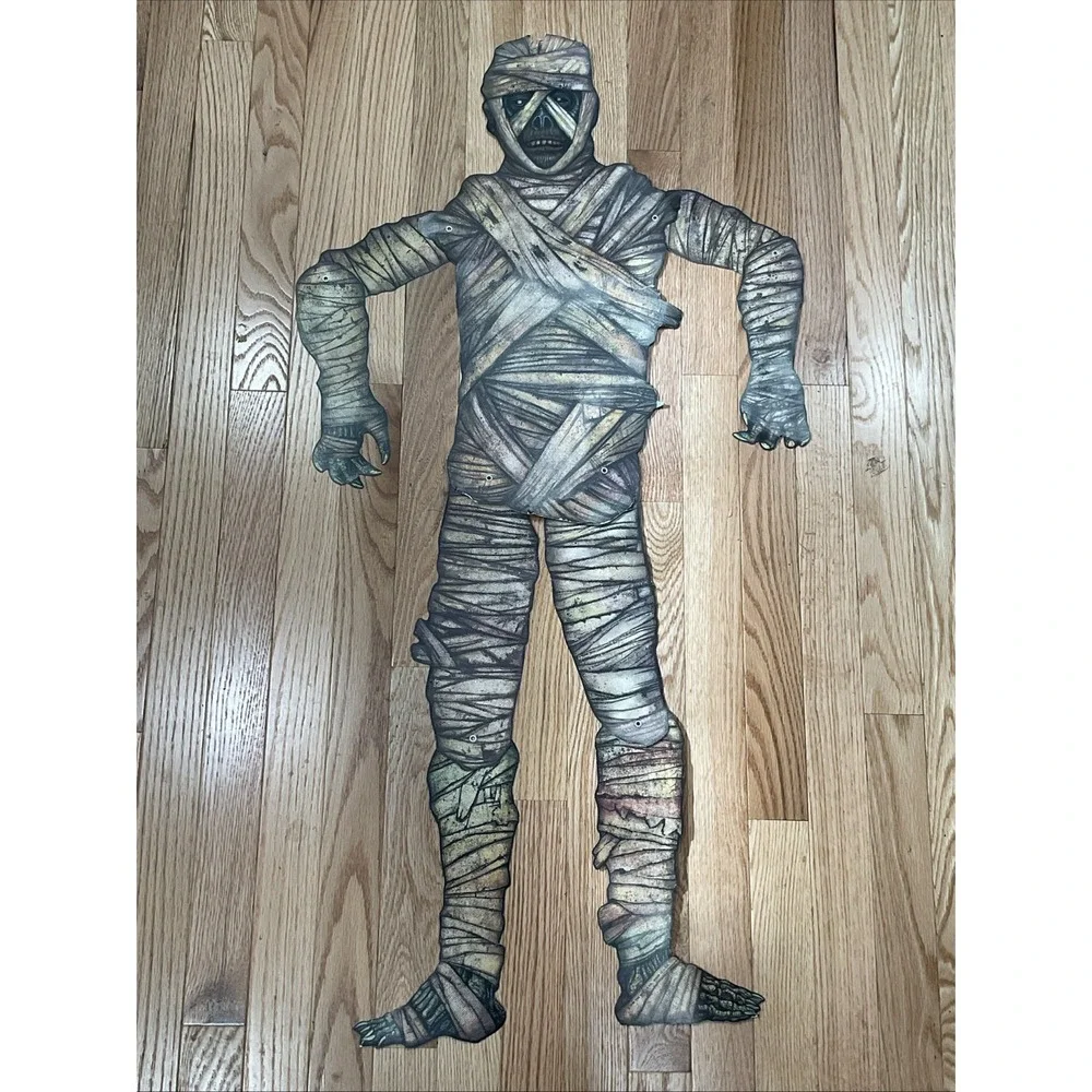 Vintage 1995 Beistle Jointed Die Cut Mummy Halloween Hanging Decor 41